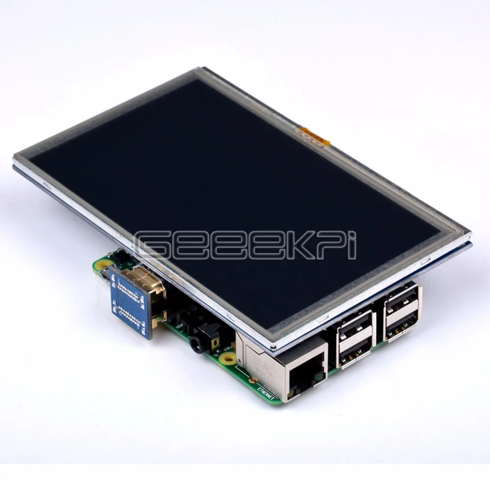 GeeekPi Raspberry Pi 5 дюймов HDMI TFT lcd 800x480 Сенсорный экран для 3/2 Модель B|screen for raspberry pi|screen