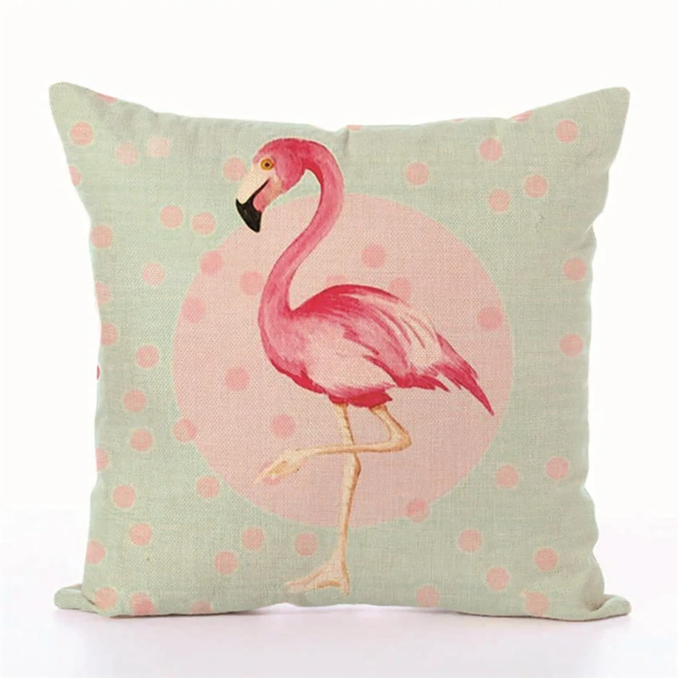 Подушка в виде фламинго без внутренней части мультяшный милый розовый модный