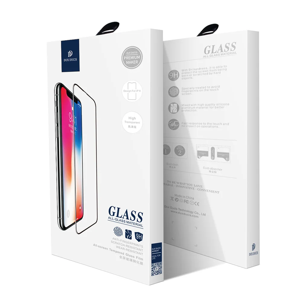 стекло на айфон xs Max DUX DUCIS закаленное для iPhone Xs 9h полное покрытие защитное X S XR 2018 Защитная пленка экрана