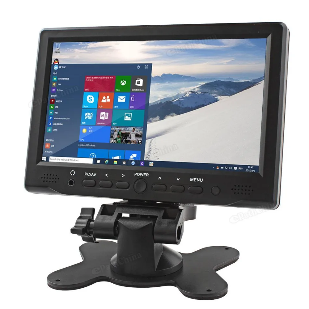 7 '魸x480 TFT LCD яркий цветной HDMI интерфейс AV VGA Автомобильный монитор Поддержка