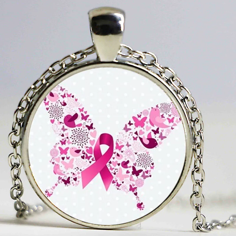 Ассорти винтажная стеклянная подвеска-лента для ожерелья с раком груди