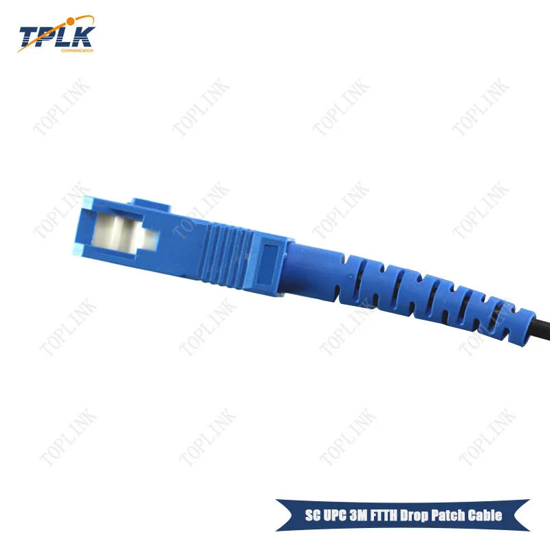 Высококачественный Лидер продаж 3 м SC UPC FTTH прямой патч-кабель simplex LSZH наружный