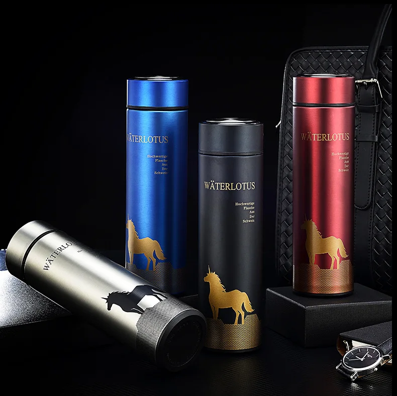 Портативная офисная бутылка для воды из нержавеющей стали 304 термобутылка дома и офиса питья с 5 часами