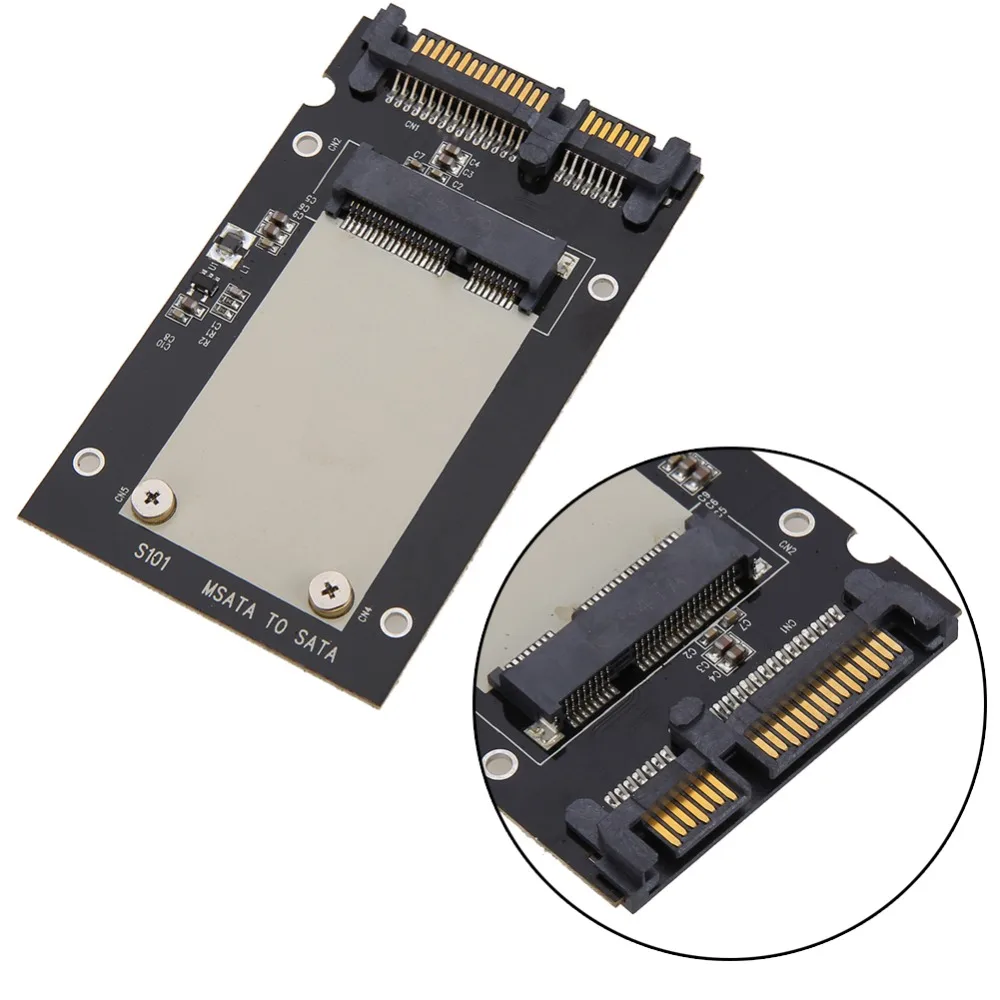 2 шт./лот универсальный 30*50 мм mSATA мини sata SSD до 5 дюймов SATA 22 Pin конвертер адаптера