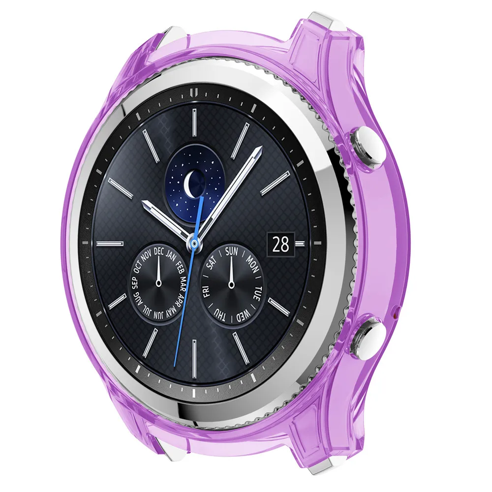 Чехол для Samsung Gear S3 frontier Galaxy Watch 46 мм мягкий ТПУ защитный бампер чехол рамка края