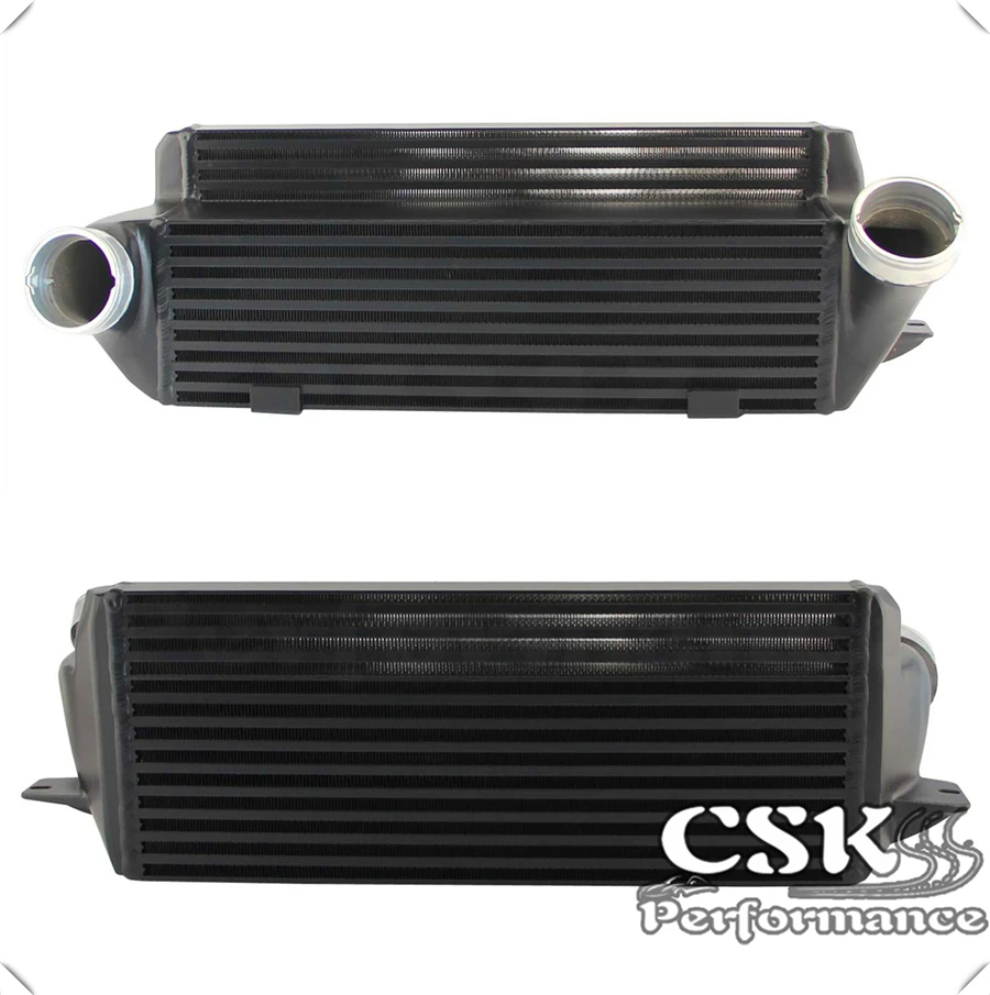 FMIC Серебряный алюминиевый двойной интеркулер со шлангом комплект подходит для