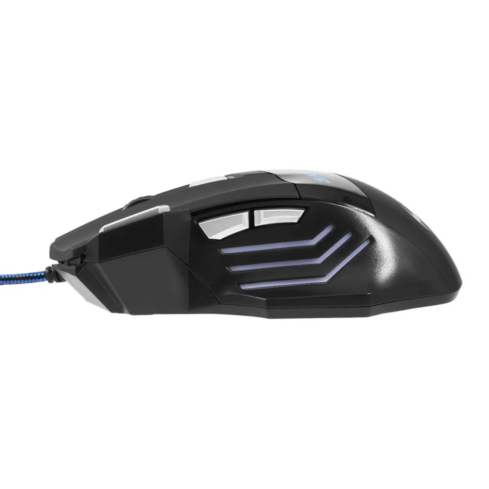 Игровая мышь Проводная компьютерная мышь для Pro Gamer 5500 dpi 7 кнопок светодиодный USB оптическая мышь sem fio Прямая поставка