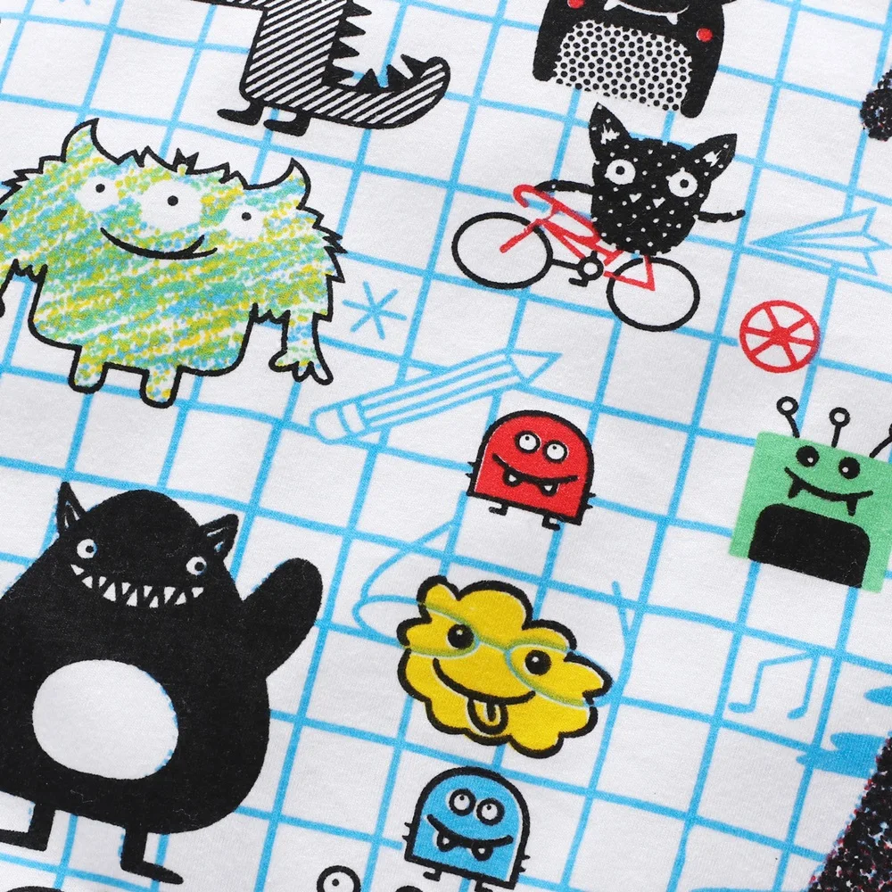 Новый комбинезон с цветным узором для новорожденных мальчиков и девочек