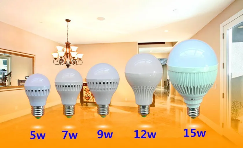 wholesale Led Bulb E27 2835 SMD 5W 7W 9W 12W 15W 25W 50W LED Lamps 220V Light Home Spotlight | Лампы и освещение