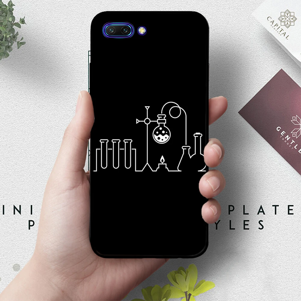 10 Химии рисунок силиконовый чехол для huawei honor 6A 7A Pro 7X8 Lite 8X 8C 9 Примечание 10 вид 20 9X - Цвет: 10