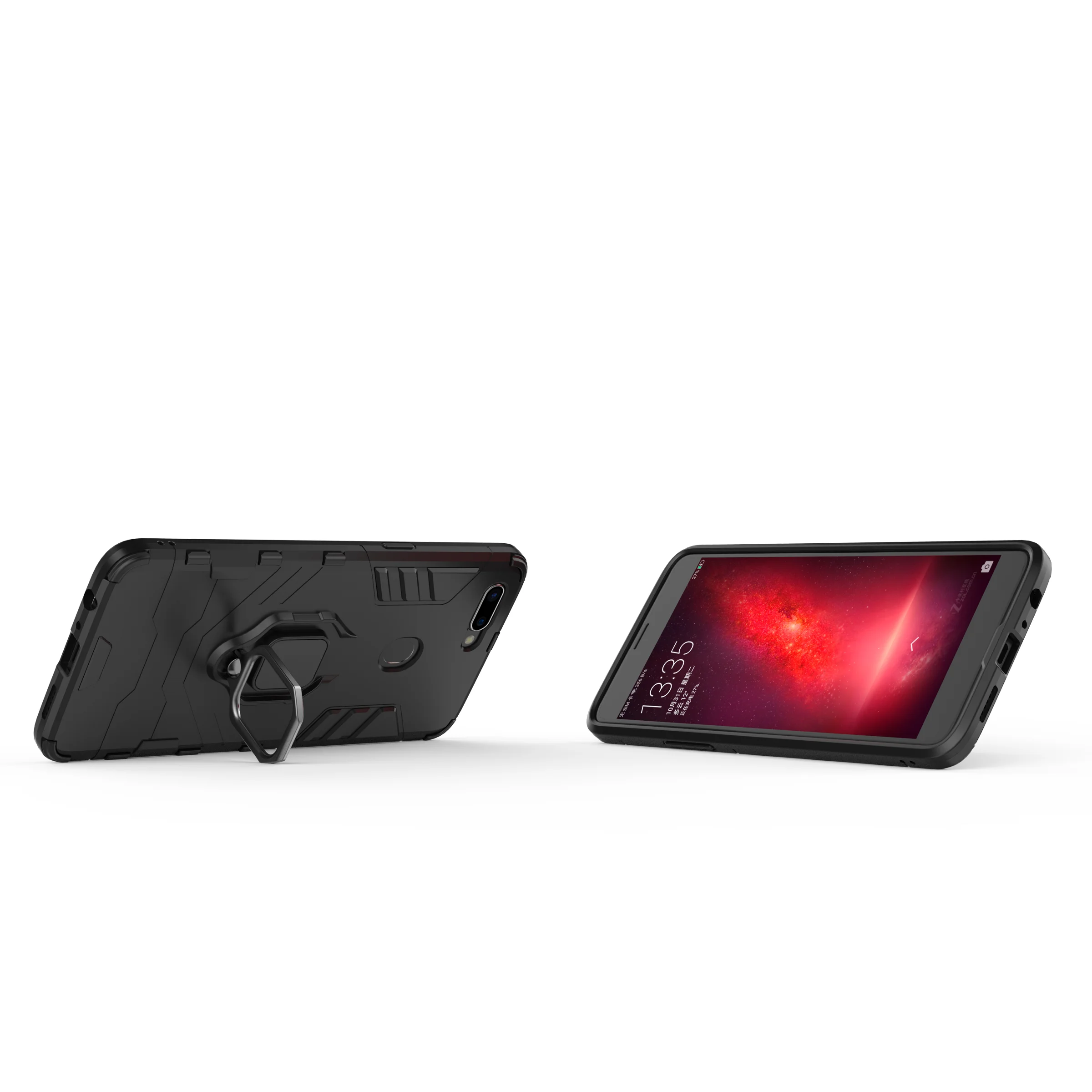 For Oppo A73 A79 A83 phone Case Stand Holder TPU&ampPC Hard Silicone Dual Armor Cover for oppo R11 R11plus R11S R11Splus R15 |