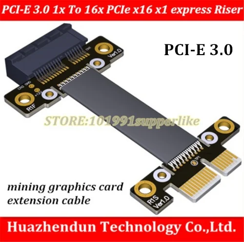 Райзер PCI E 3 0 1x до 16x PCIe x16 x1 pcie для майнинга Графическая карта Удлинительный кабель