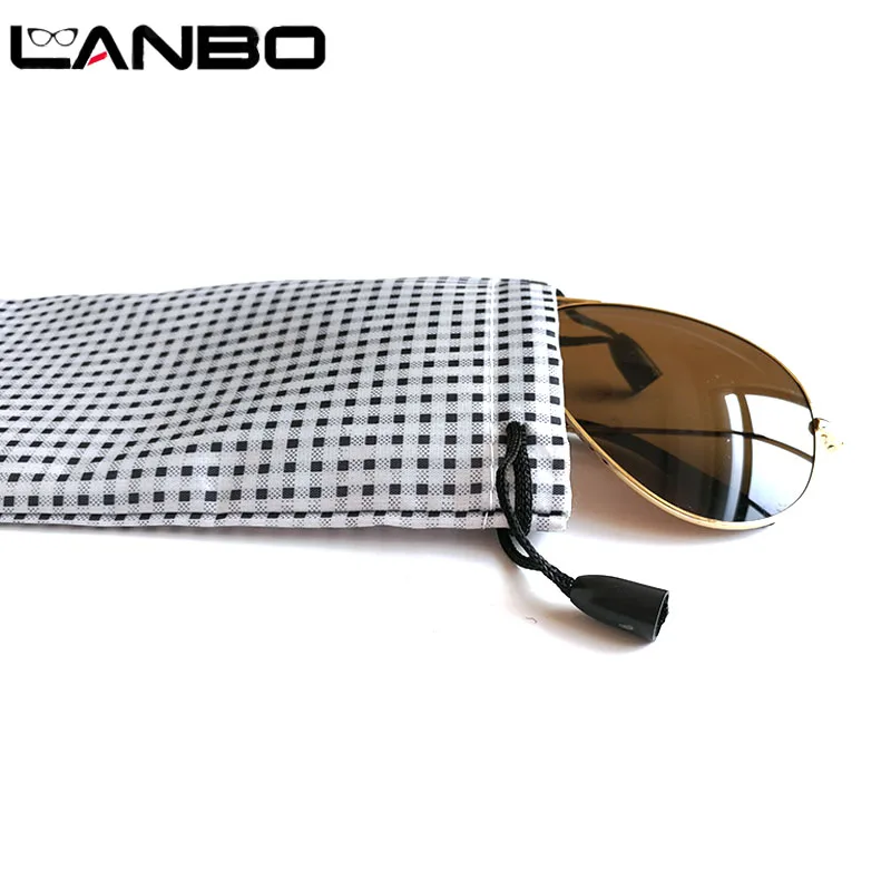 Чехол для очков LANBO 50 шт. мягкий Водонепроницаемый в белую и черную клетку оптовая