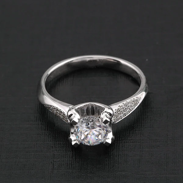

1 Carat Fabulous Semi Mount Genuine Diamond Female Wedding Ring Women Fine Jewelry Promise Anniversary Love Ring