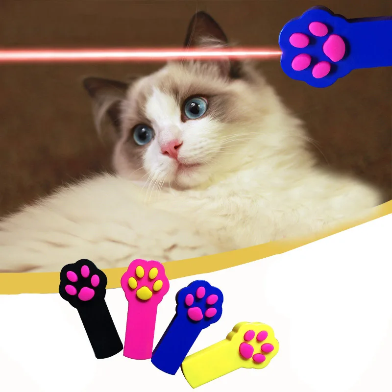 Лазерные игрушки для кошек, лазерная указка, игрушки для кошек, Интерактивная игрушка, милый котенок, лапа в форме кошки, лазерные игрушечные ручки