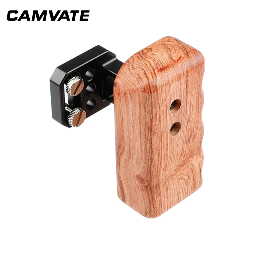 Рукоятка с деревянной ручкой CAMVATE (справа) 1/4 дюйма для Panasonic Серии GH C1649|Аксессуары