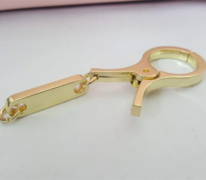 

Fashion Scissor Shape Clasp Gold Metal Keychain Keyring Gift Bag Pendant Bag Hook DIY For Fashion Jewelry Dec Accessory