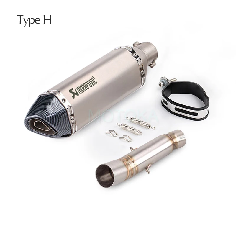 Мотоцикл CBR500 CBR500R CB500X CB500F выхлопная труба akrapovic для Honda среднего звена трубы системы с универсальным 51 мм глушители