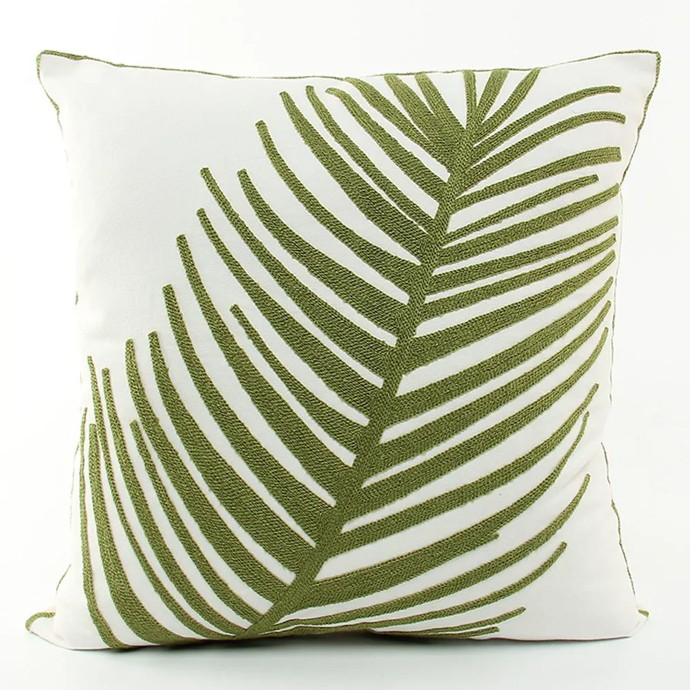 Высококачественный Чехол на подушку ESSIE HOME с вышивкой цепочкой из хлопка и холста