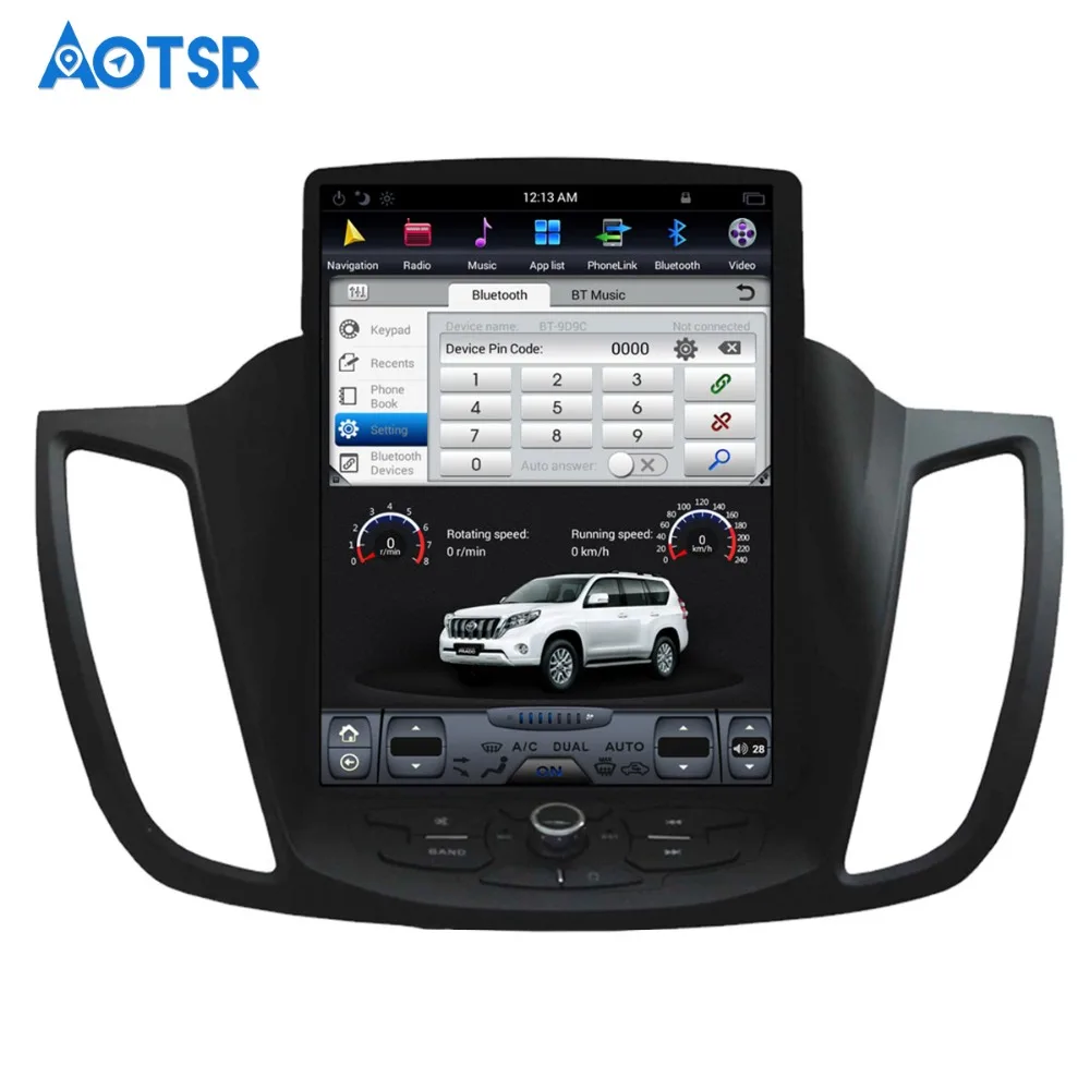 Автомобильный DVD плеер в стиле Tesla на Android GPS навигатор для Ford Kuga 2013 2017 стерео