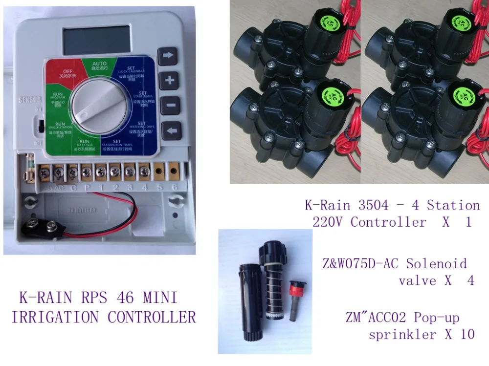 Easy to Install In-Ground Automatic Sprinkler System Kit