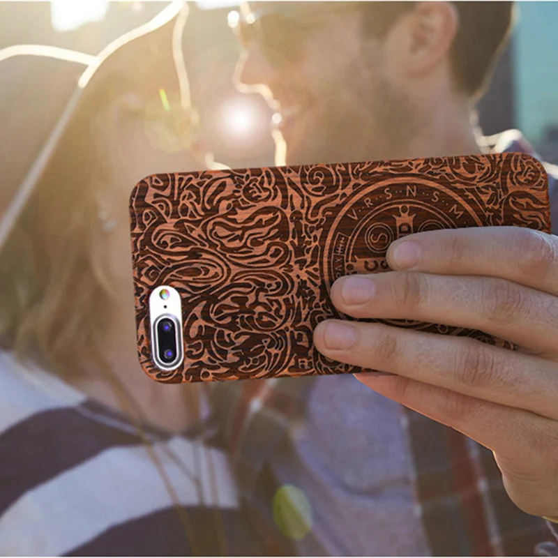 Apises деревянный бамбуковый чехол для iPhone 7 6 6S 5S 8 Plus X Apple мобильного телефона ПК