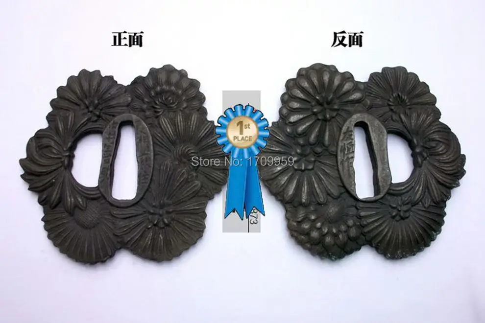 Wondefuul японский сплав Guard Tsuba для самурайский меч катана нож Guard Wakizashi ручной работы