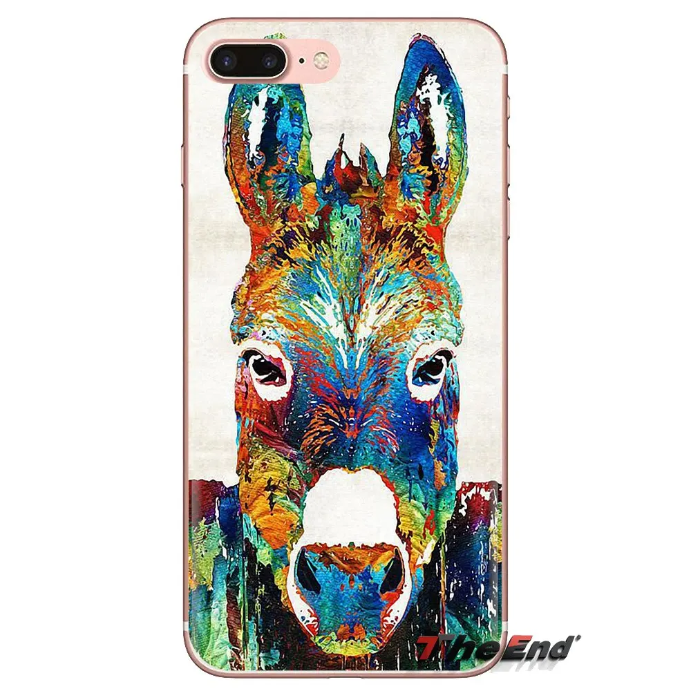Мягкие прозрачные чехлы для Xiaomi Redmi 4A S2 Note 3 3S 4 4X 5 Plus 6 7 6A Pro Pocophone F1 cartoon donkey art Eeyore |