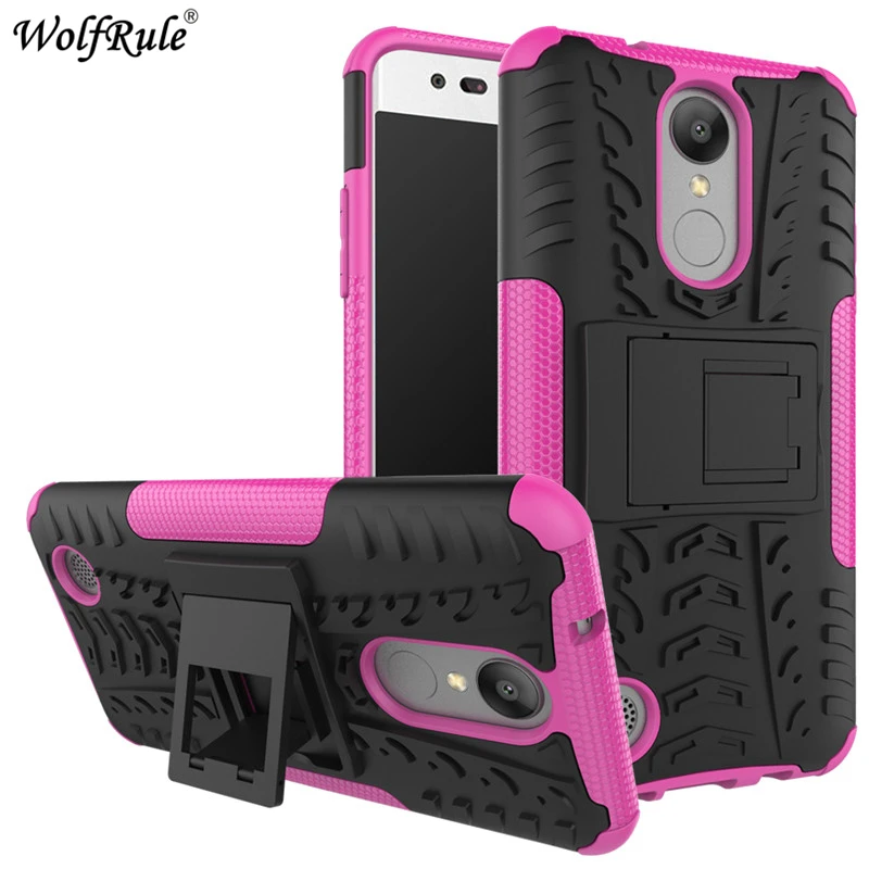 Pink WolfRule для крышки LG K8 чехол для LG K8 чехол противоударный TPU& PC Стенд чехол для телефона для LG K4 чехол V3 X300 M200N - Цвет: Pink