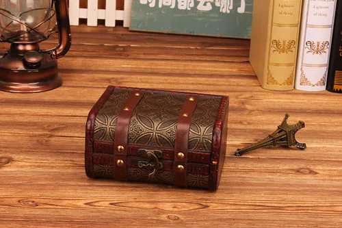 same as picture Zakka, винтажная деревянная шкатулка, маленькая коробка для хранения колец и сережек, для хранения, для рукоделия, органайзер, декоративная коробка - Цвет: same as picture