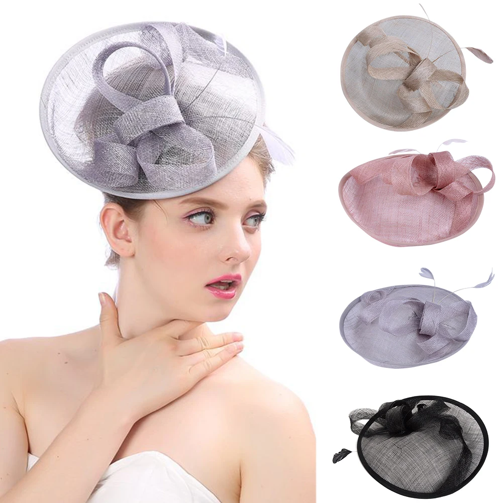 Женская элегантная Свадебная шляпка невесты в стиле ретро изысканная модная