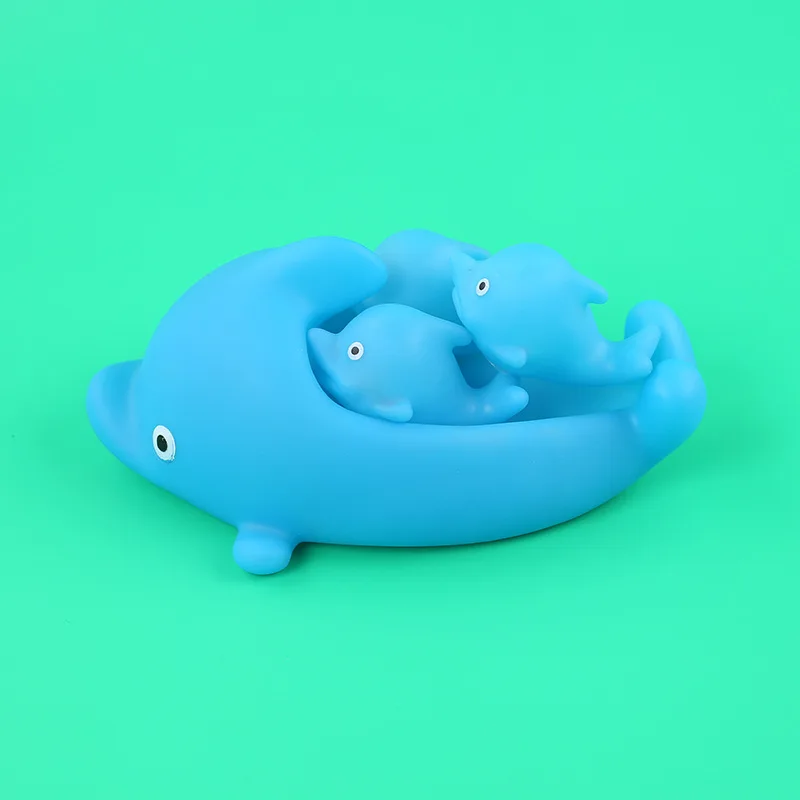 4 шт. милые смешанные животные плавательные игрушки для воды красочные мягкие