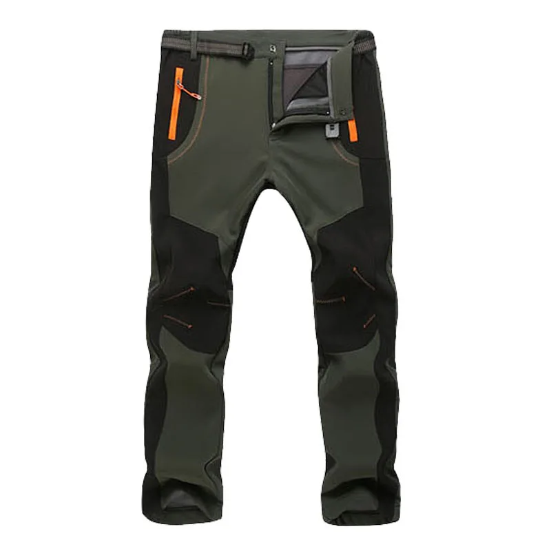 Зимние мужские и женские брюки для походов спортивные уличные из софтшелла