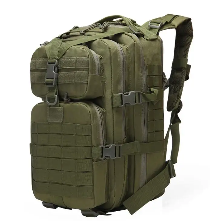 Army green Военный тактический рюкзак большой армейский 3 день штурмовой пакет водонепроницаемый Molle ошибка из сумки Рюкзаки Открытый Туризм Кемпинг Охота - Цвет: Army green
