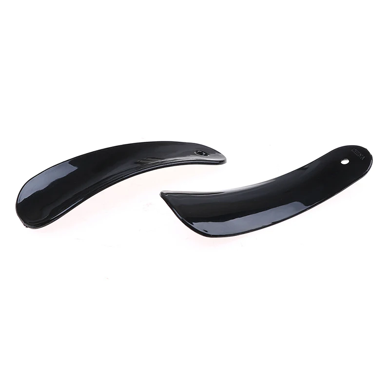 2Pcs/Lot Pro Shoe Horn Lifter Flexible Sturdy Slip Shoe Horns Spoon Shape Shoehorn Shoe Accessories Black Plastic New