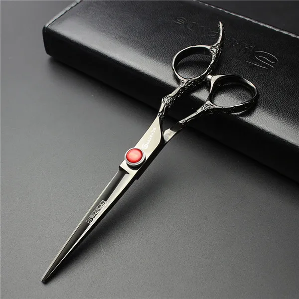 Cutting Scissors Sharonds 6,0-дюймовые Профессиональные Парикмахерские ножницы прямые и истончающие ножницы салонные ножницы из 440c - Цвет: Cutting Scissors