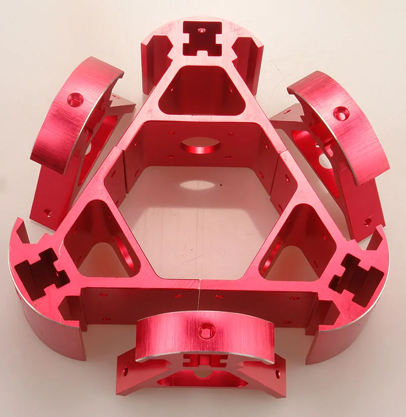 Рамка косселя Reprap для алюминиевого профиля, угловая арматура из алюминиевого сплава, набор углов, красочный синий оранжевый красный золотой