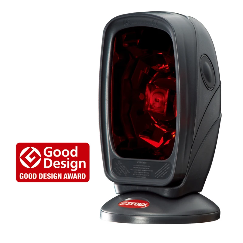 USB Dual-Laser label scanner with 32 Scan Line Omnidirectional barcode reader 1D bar code scanner for supermarket