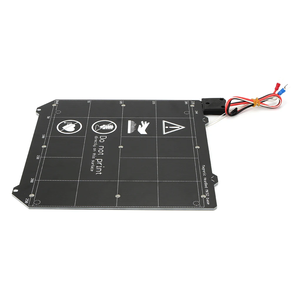 Клон Prusa i3 MK3 3d принтер Y карета Магнитная кровать с подогревом 24 В MK52 проводка термистор комплект с магнитом для Prusa i3 MK3 MK3S