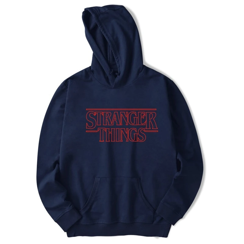 Юлии странные вещи принт Для женщин зимние толстовки с капюшоном длинным рукавом