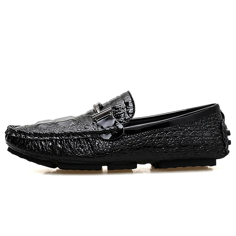 ALCUBIEREE Big Size 48 Men Boat Shoes High Quality Leather Male Casual Slip On Flats Loafers Fashion Moccasins | Обувь