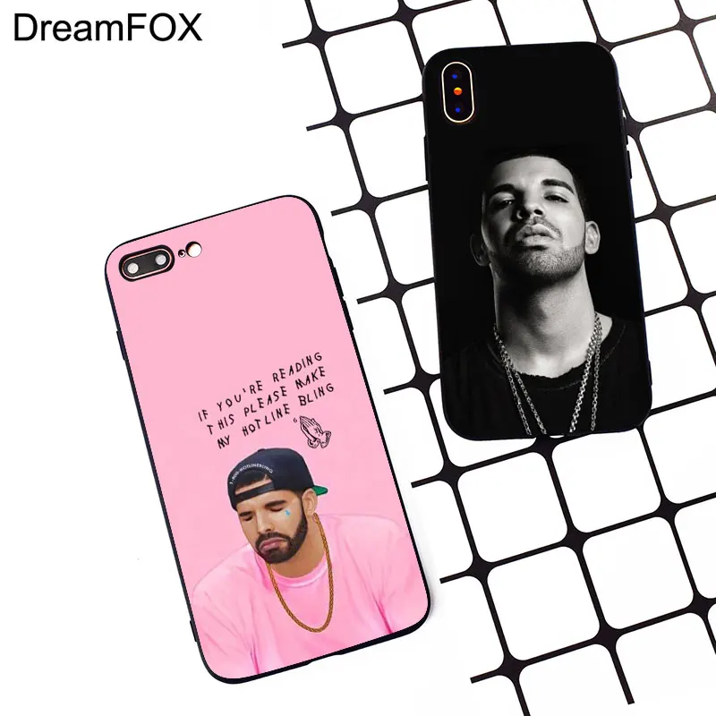M463 Drake Black Soft TPU Silicone Case Cover For Apple iPhone 11 Pro XR XS Max X 8 7 6 6S Plus 5 5S 5G SE |