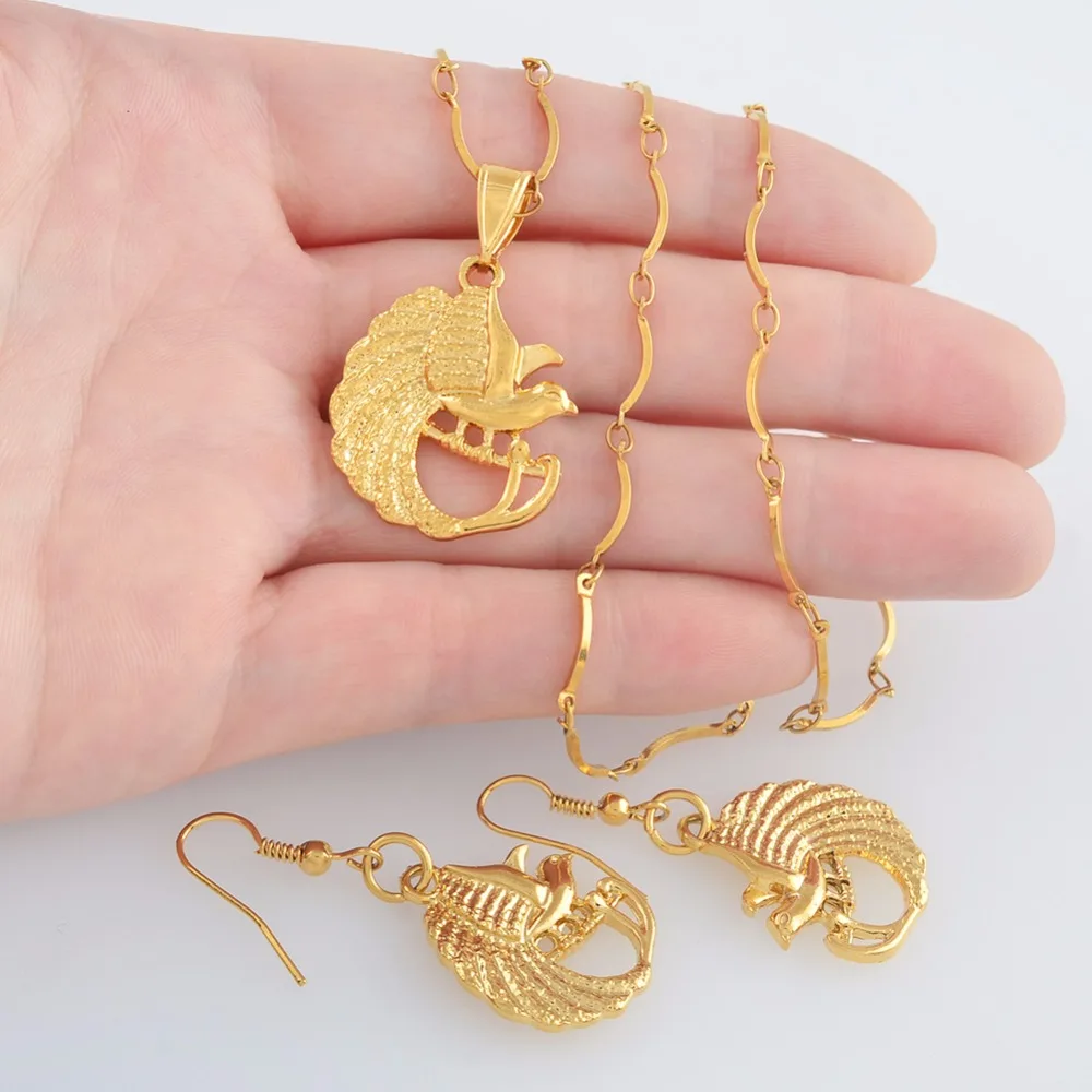 Anniyo The Bird in Tree Pendant NecklacesEarrings for Women Girls Papua New Guinea Jewelry PNG Ethnic Gifts #123306 | Украшения и
