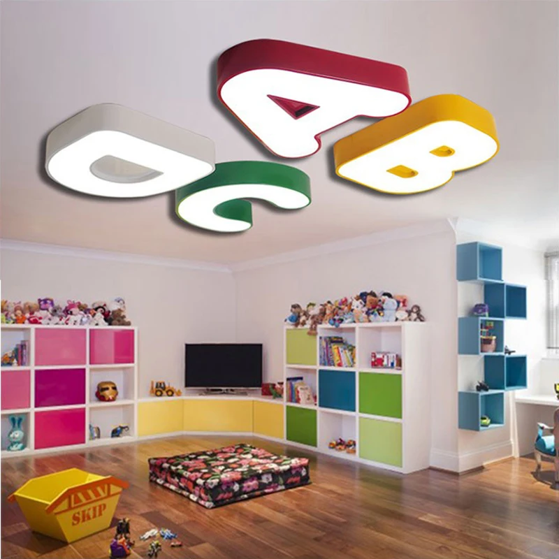 Современный Креативный красочный Железный светодиодный потолочный светильник