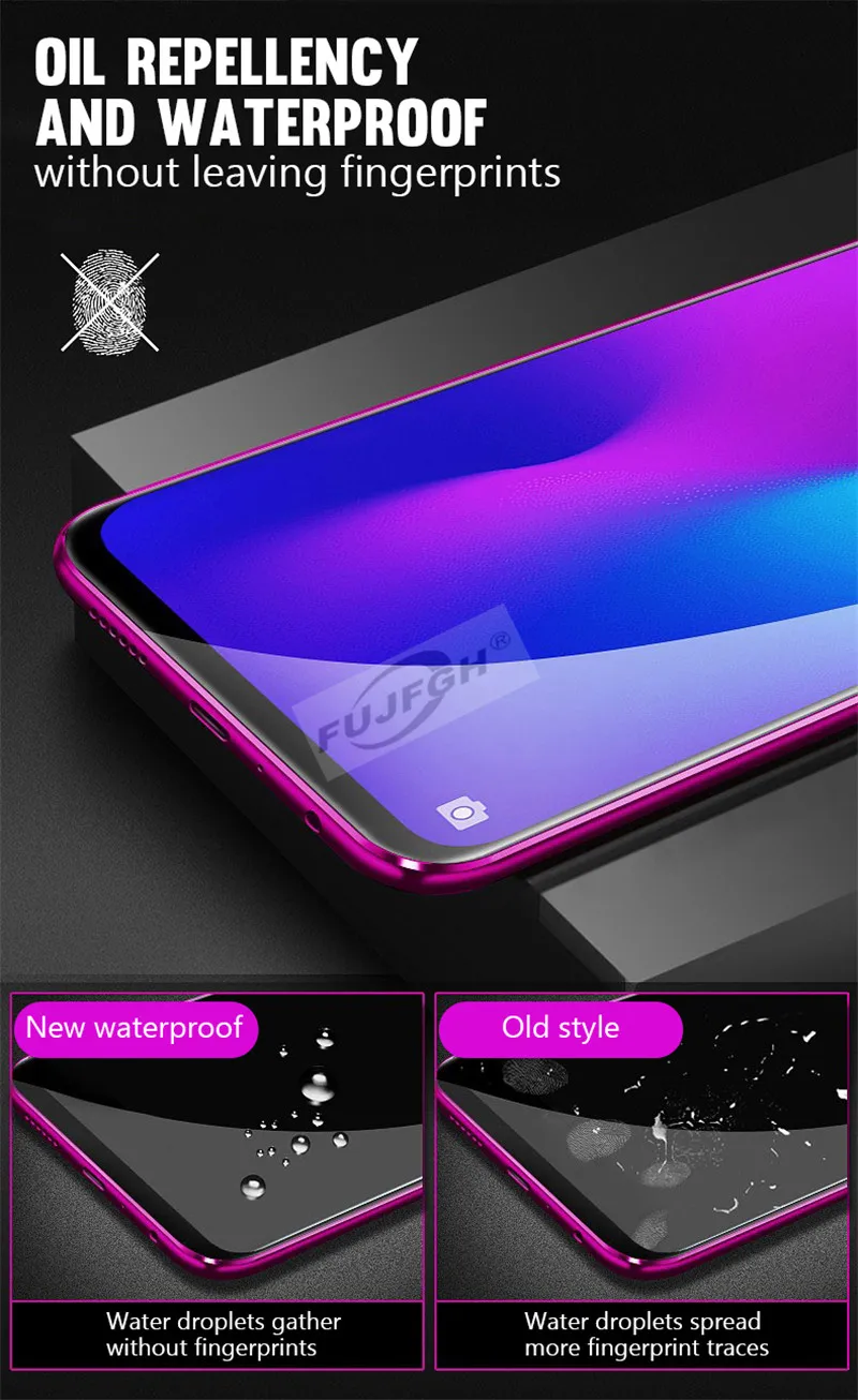 20D закаленное стекло для OPPO F5 F7 F9 A73 V15 защита экрана полное покрытие для OPPO R17 F11 Pro R15 R13 R17 одна защитная пленка