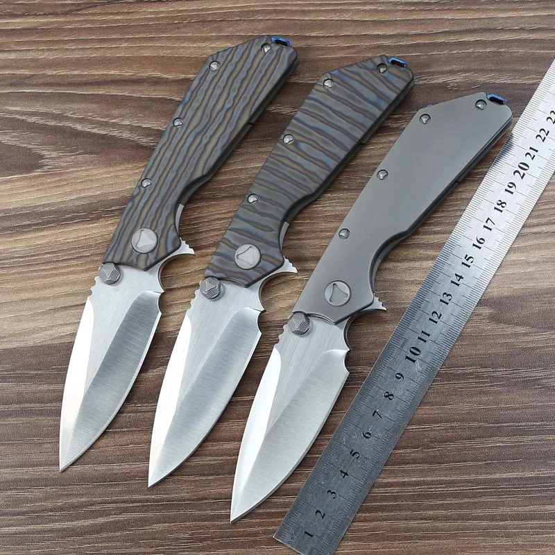 Складные ножи постоянного тока лезвие D2 титановый подшипник флиппер тактический