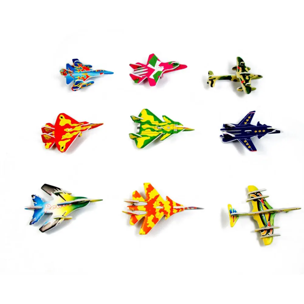 10 шт. Монтессори 3D модели самолетов картонная головоломка модель самолета