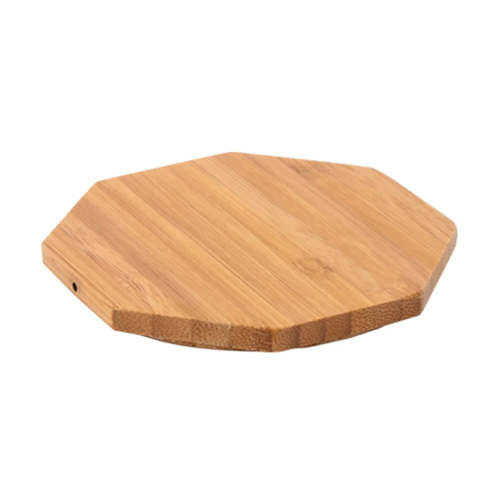 Деревянное Беспроводное зарядное устройство для iPhone X 8 Plus Bamboo Qi Беспроводная