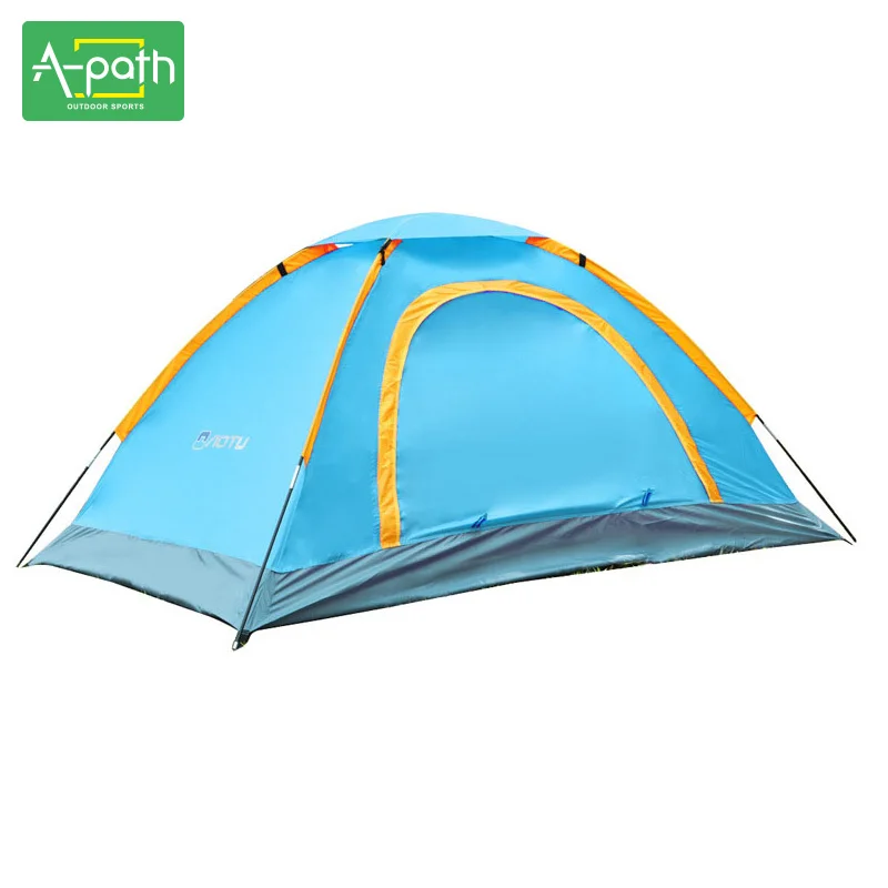 1-2 человека многоцветный открытый туристическая палатка Кемпинг двойная дверь