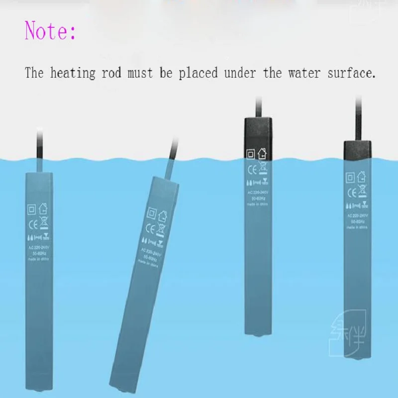 Регулируемый водонагреватель для аквариума длина 10 см мощность 100 Вт аксессуары